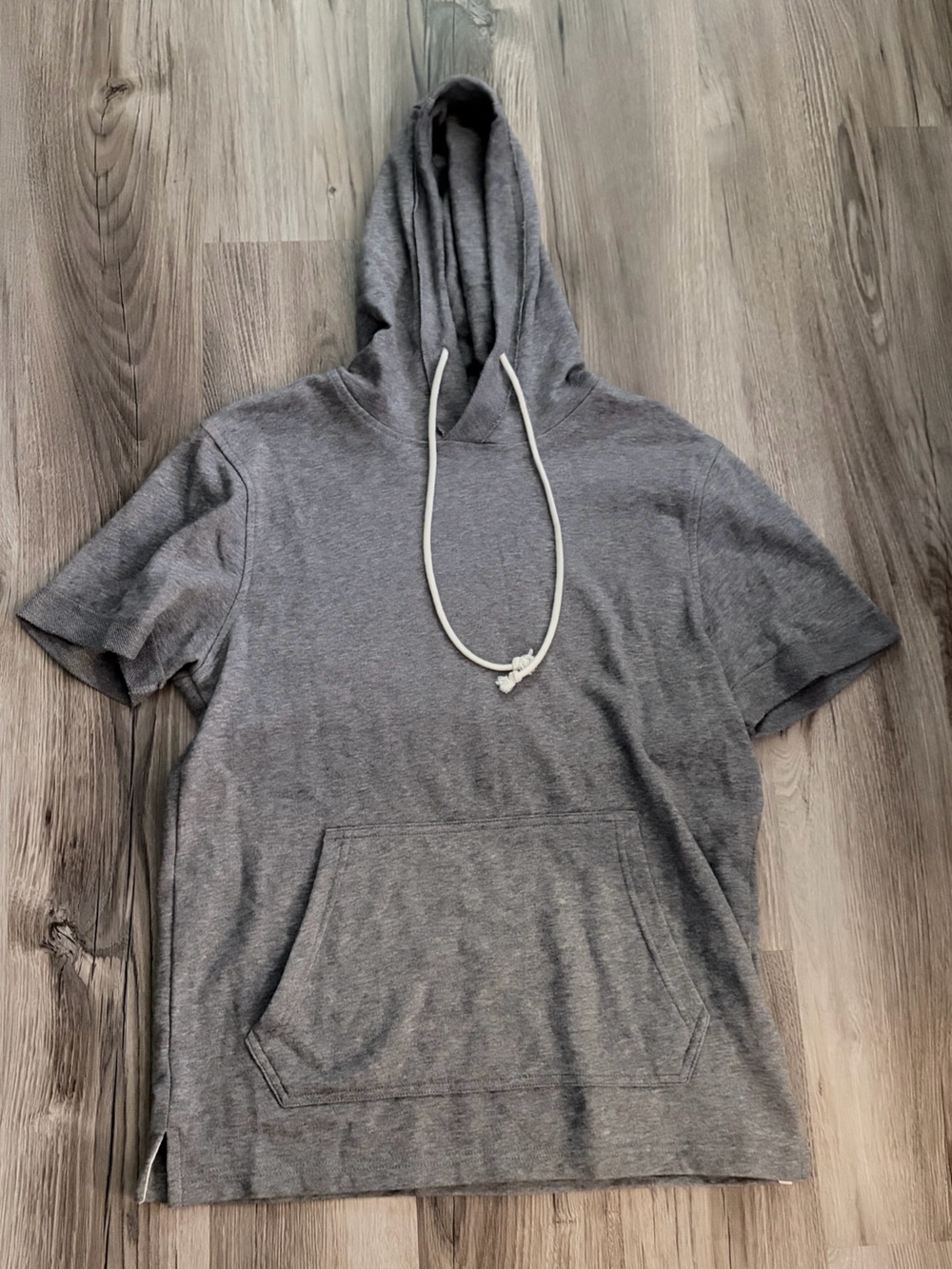 Athletic Works Gray Pullover Hoodie with White Trim